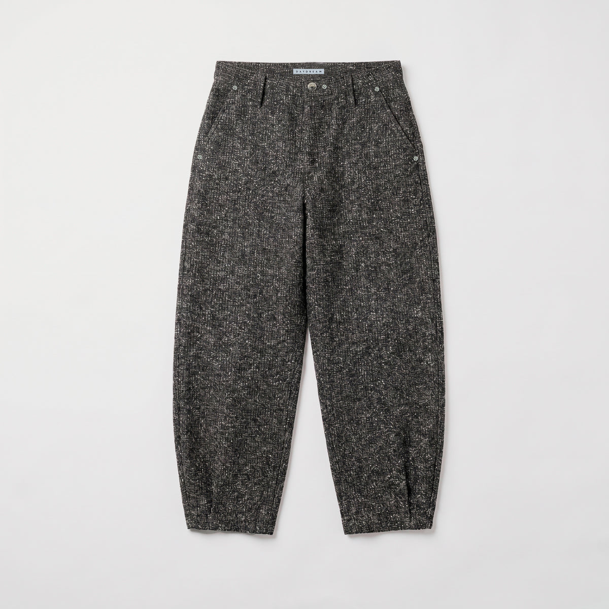 Relaxed trousers in premium bonding quality. | TWIST sports | graphite grey jacquard | Front view of bust